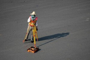 land surveying process